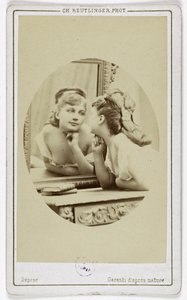 女優アンリエット・ヴィクトワール・ドルアール（1851-1923）の肖像。