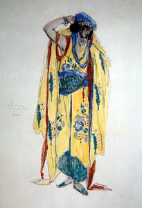 ウラード」の衣装デザイン、1920年頃（水彩、ガッシュ、鉛筆、紙） 作： Charles Ricketts