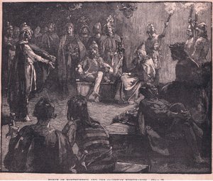 ノーサンブリアのエドウィンとキリスト教宣教師 作： Charles Ricketts