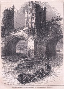 クイーンエレノアの飛行：ロンドン橋AD 1263でのシーン 作： Charles Ricketts