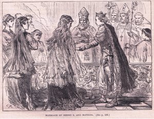 ヘンリー1世とマチルダAD 1102の結婚 作： Charles Ricketts