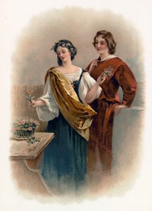 冬の物語のフロリゼルとペルディータ 作： Charles Robert Leslie