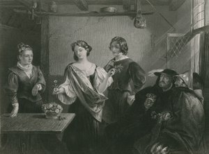 フロリゼルとペルディータ、冬の物語 作： Charles Robert Leslie