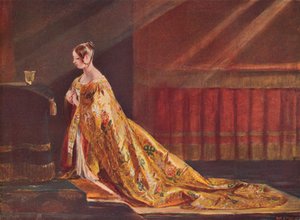戴冠式のローブのビクトリア女王、1838 1906