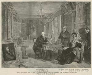 家族の写真-Holland Houseの図書館