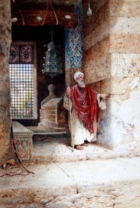 モスクの入り口」1870年頃（水彩・紙）