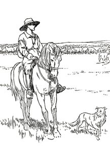 オーストラリアの羊ステーション、1912