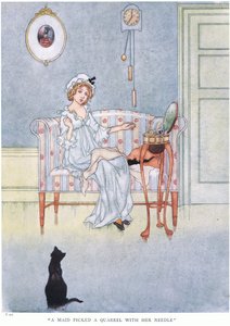 メイドが針で喧嘩を拾いました、1930年代 作： Charles Robinson