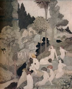 秋の幕間、c1910