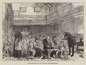 ホワイトクロスストリートの貧しい人々のための無料の朝食 作： Sir John Charles Robinson
