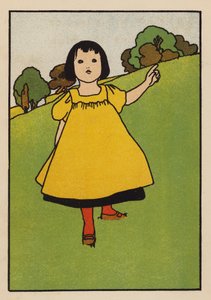 赤ちゃんと鳥』のイラストレーション（カラーリトグラフ） 作： Charles Robinson