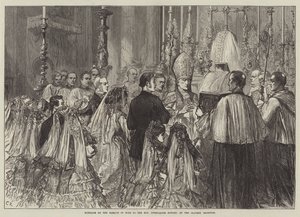 ブロンプトン礼拝堂でのビュート侯爵と名誉あるグウェンダリンハワードとの結婚 作： Sir John Charles Robinson