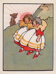 ナンセンス農場の双子（カラーリトグラフ） 作： Charles Robinson