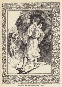 Swineherds小屋でのオデュッセウス 作： Sir John Charles Robinson