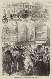 オックスフォードのケブル大学の新館と図書館の開設 作： Sir John Charles Robinson