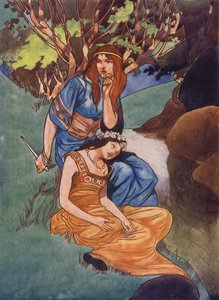 ボヤス王子の妻は森の中に少女を誘惑しました 作： Charles Robinson