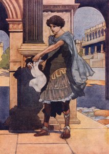 文書をバラバラに引き裂くセントジョージ 作： Charles Robinson