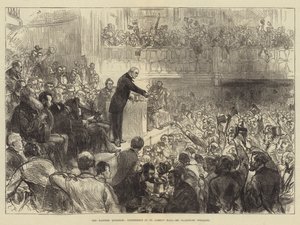 東の質問、セントジェームズホールでの会議、グラッドストーン氏の講演 作： Sir John Charles Robinson