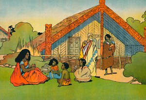 マオリ族の家、1912
