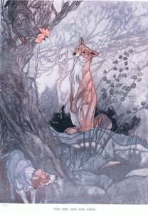 キツネと雄鶏、1930年代 作： Charles Robinson