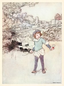 ウィリアム・シェイクスピアの歌とソネットの「A Revival - When Forty Winters Shall Besiege Thy Brow」の口絵「This fair child of my」