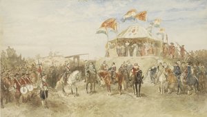 1629年にフレデリック・ヘンドリックに降伏した後、デン・ボッシュからスペイン守備隊が出発 作： Charles Rochussen