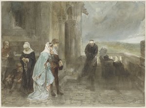 展望台、12 世紀のシーン 作： Charles Rochussen