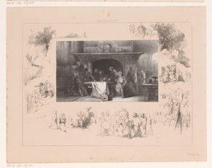 テーブルの周りの騎士 作： Charles Rochussen