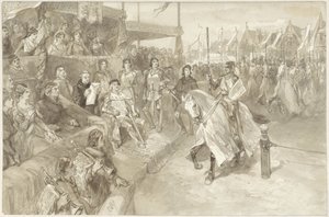 ハールレムでのトーナメント戦、「De Roos van Dekama」のエピソードのイラスト 作： Charles Rochussen