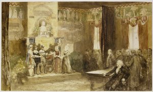 マウダースロットでのフォンデルの祭典、1867年 作： Charles Rochussen