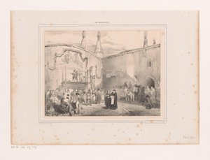 パーティーの準備 Les preparatif pour la fete 作： Charles Rochussen