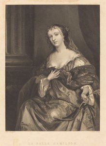 美しいハミルトン 作： Charles Rolls after Sir Peter Lely