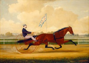 ベルモント・ドライビング・パークで金細工職人のメイドを運転するバッド・ダブル 作： Charles S. Humphreys