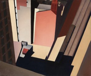 チャーチ ストリート エル 作： Charles Sheeler