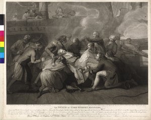 ロバート・マナーズ卿 (1758-1782) ロバート・マナーズ卿の死去 作： Charles Sherwin