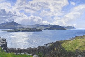 Eorsa, Loch na Keal, 2013（キャンバスに油彩）