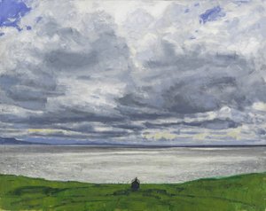 北西海岸、2017年（キャンバスに油彩） 作： チャールズ・シンプソン