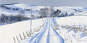 雪、ニューホール、2010年（キャンバスに油彩） 作： チャールズ・シンプソン