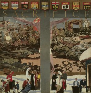 犠牲、1918年頃（油）