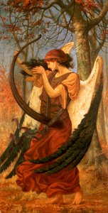 チタニアの目覚め、1896 作： Charles Sims