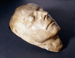 デスマスク、1886年から1891年頃 作： Charles Smith