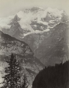 ユングフラウ、スイス、ミューレンからの眺めc。 1860年代。 作： Charles Soulier