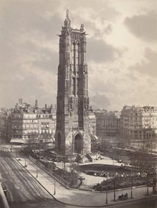 パリのツアー・サン・ジャック・ラ・ブシュリー、カリフォルニア州。 1867年。 作： Charles Soulier