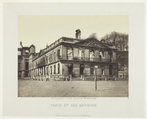 サン＝クルー宮、「パリとその周辺」シリーズより 作： Charles Soulier