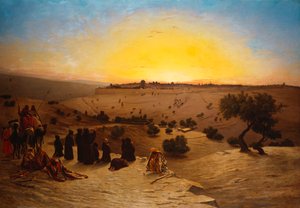 エルサレムの外で崇拝する巡礼者 作： Charles Theodore Frere