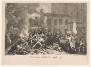 1789 年 7 月 14 日、バスティーユのベストストーミング バスティーユの襲撃、1789 年 7 月 14 日 (オブジェクトのタイトル) 作： Charles Thevenin