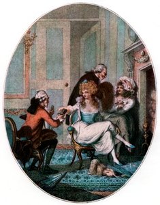 「フレンチ ファイアーサイド」、1905 年。 作： Charles Tomkins