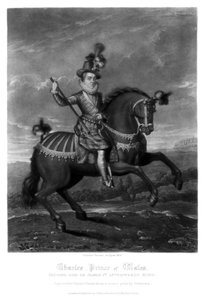 チャールズ、プリンスオブウェールズ、1816年。 作： Charles Turner
