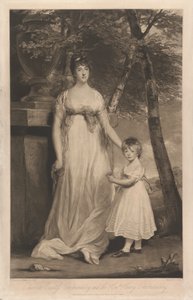 シャーロット伯爵夫人チョルモンデリーと息子のヘンリー・チョルモンデリー 作： Charles Turner
