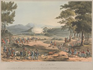 第4号　ポインバル町。1811年3月11日の朝、フランス軍によって撤退された。 作： Charles Turner